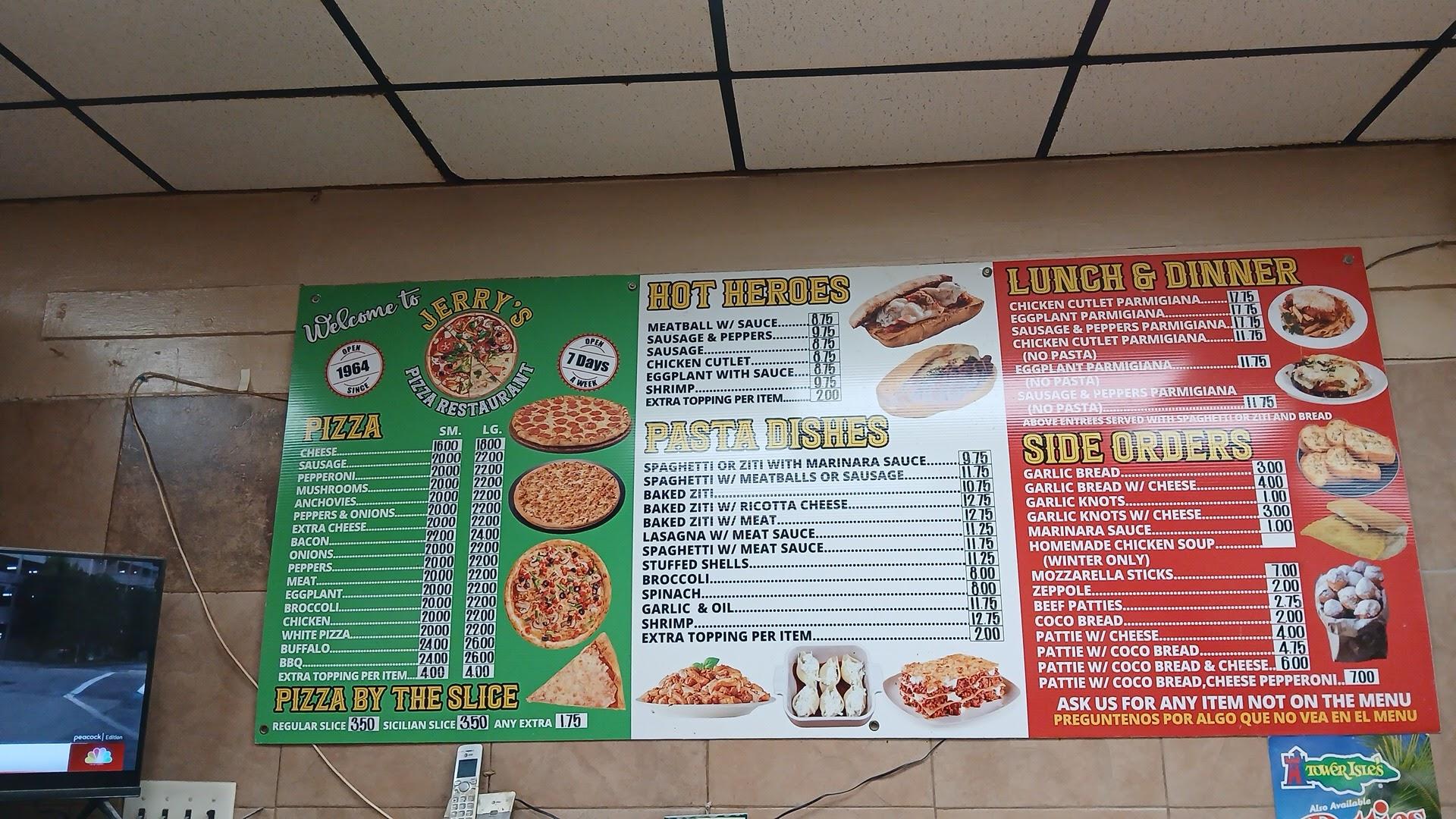 Jerry's Pizza Menu image 2